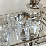 Jogo de 4 Colheres Aço Inox para Chá Heart Coração Prateada 12,7 cm - Ela Decora