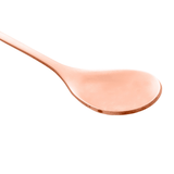 Jogo de 4 Colheres Aço Inox Para Chá Leaves Folhas Rose Gold - Ela Decora