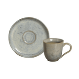 Jogo de 6 Xícaras de Café Bio Green Granite Stoneware 120ml - Ela Decora