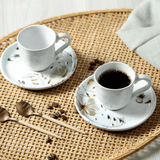 Jogo de 6 Xícaras de Café com Pìres Bio Encanto - Ela Decora