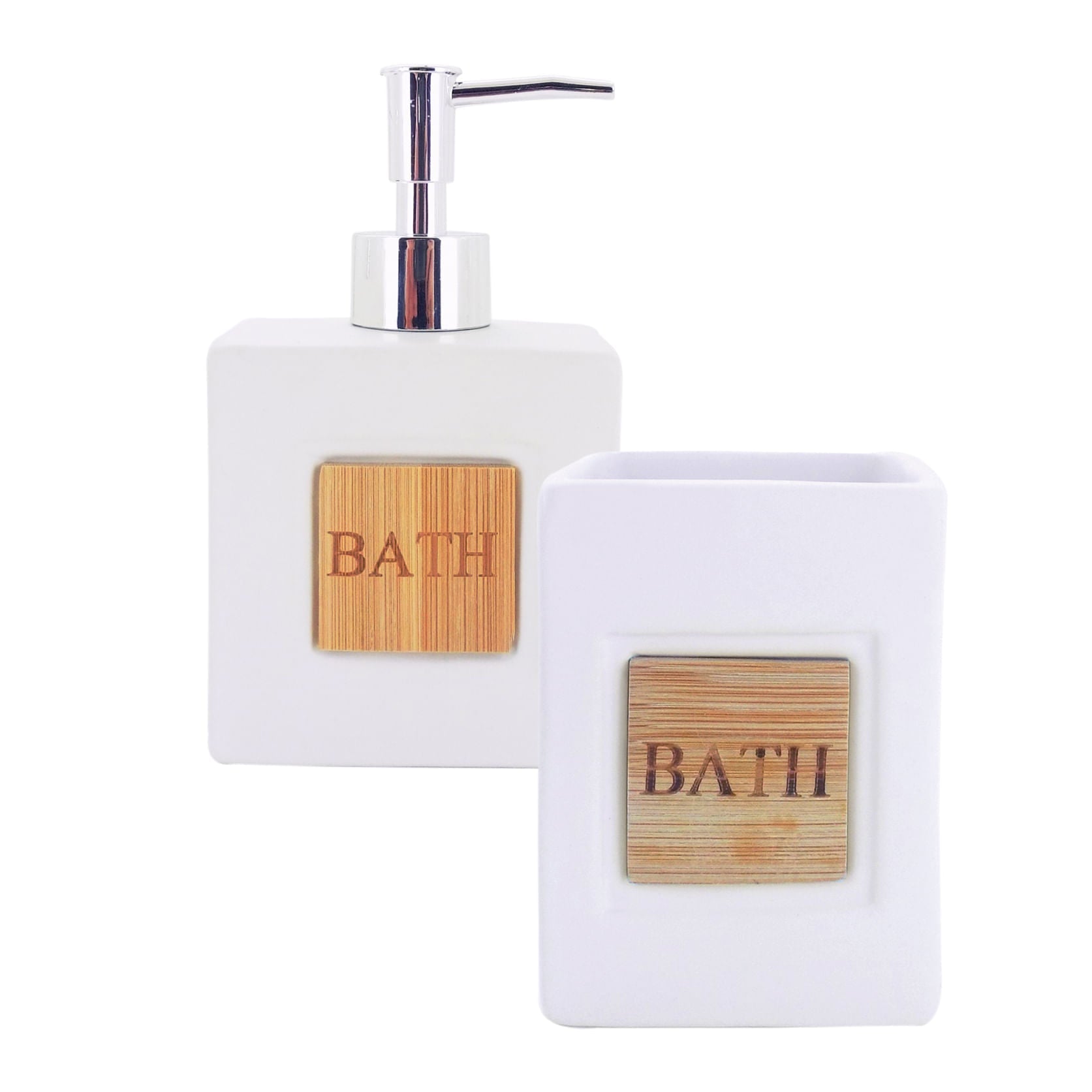 Jogo de Banheiro Bath Branco 2 Peças - Ela Decora