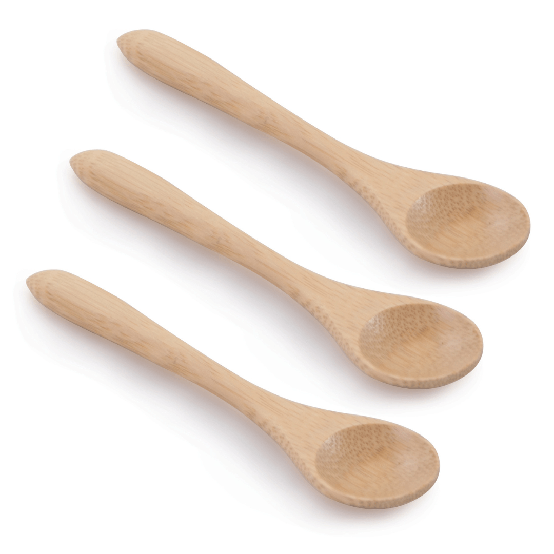 Jogo de Colheres em Bambu Ecokitchen 14cm 3 Peças - Ela Decora