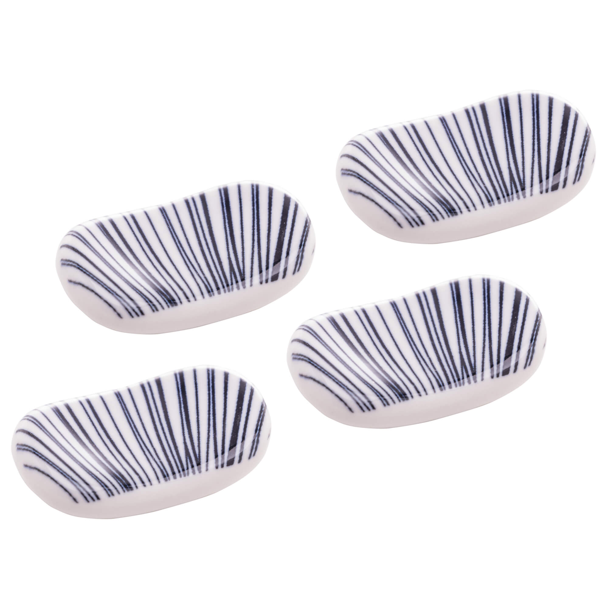 Jogo de Descanso para Hashi em Porcelana Koji 5cm 4 Peças - Ela Decora