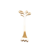 Jogo de Garfos para Aperitivo em Aço Inox Leaves Dourado 4 Peças - Ela Decora