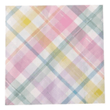 Jogo de Guardanapos Folha Dupla Xadrez Candy Colorido Páscoa 33cm - 20 Peças - Ela Decora