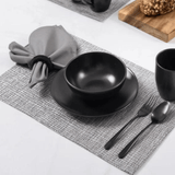 Jogo de Guardanapos Home Grafite 40cm 4 Peças - Ela Decora