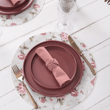 Jogo de Guardanapos Home Terracota 40cm x 40cm - 4 Peças - Ela Decora