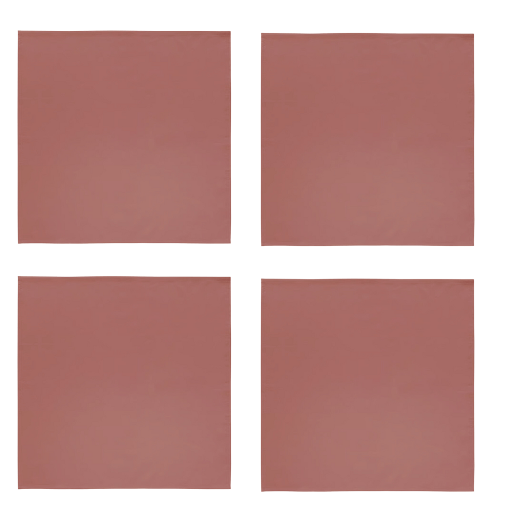 Jogo de Guardanapos Home Terracota 40cm x 40cm - 4 Peças - Ela Decora