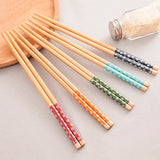 Jogo de Hashi 10 Peças Colorido 24cm - Ela Decora