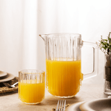 Jogo de Jarra com 6 Copos de Cristal 7 Peças Bangkok - Ela Decora