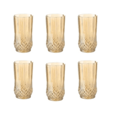 Jogo de Jarra com 6 Copos Empire Âmbar - Ela Decora