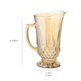 Jogo de Jarra com 6 Copos Empire Âmbar - Ela Decora