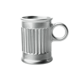 Jogo de Xicaras para Café em Cristal Cromada 85ml 6 Peças - Ela Decora