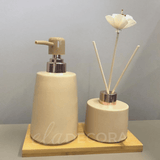 Jogo para Banheiro Bege 3 Peças - Ela Decora