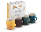 Jogo Set Canecas Espresso Botanique 4 peças 100ml Le Creuset - Ela Decora