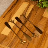 Jogo 4 Espátulas em Aço Inox Dourado