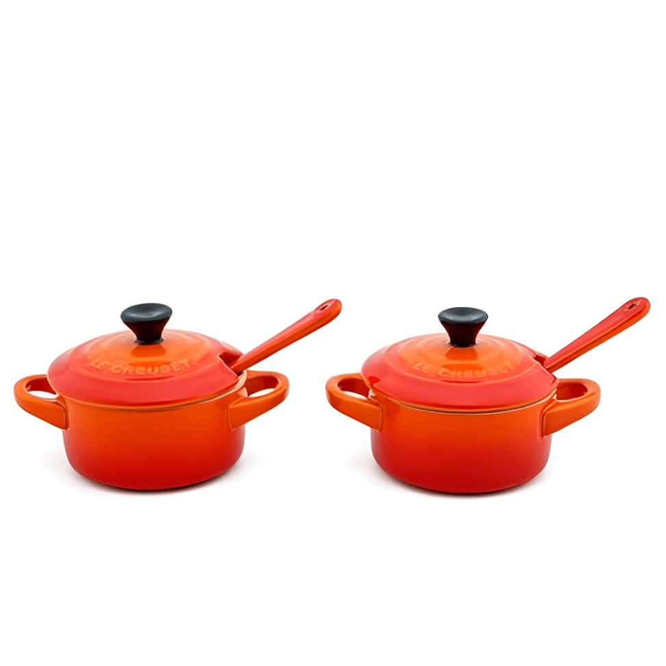 Kit 2 Peças para Molho e Condimento Laranja 10cm Le Creuset - Ela Decora