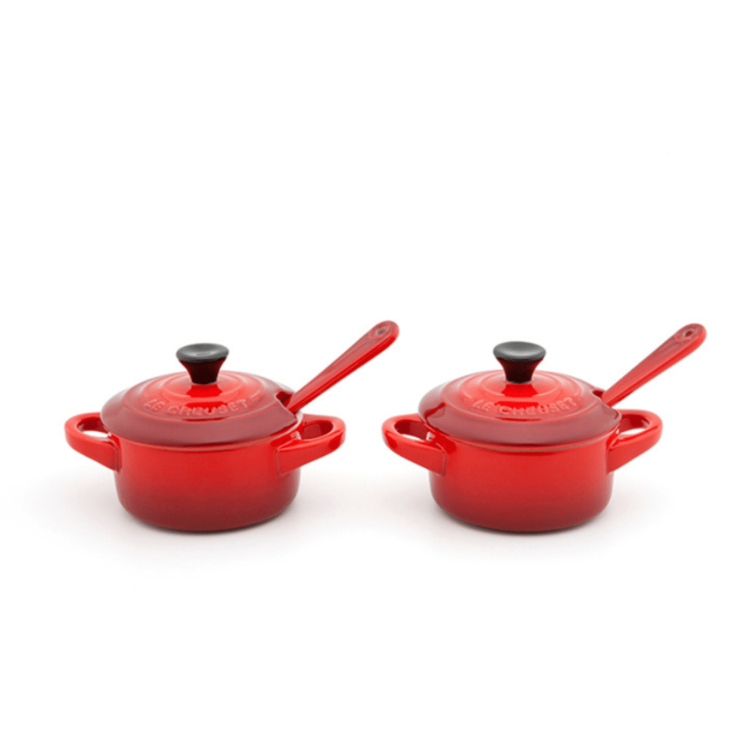 Kit 2 Peças para Molho e Condimento Vermelho 10cm Le Creuset - Ela Decora