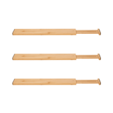 Kit 3 Divisórias de Gaveta Ajustável Super Resistente em Bambu - Ela Decora
