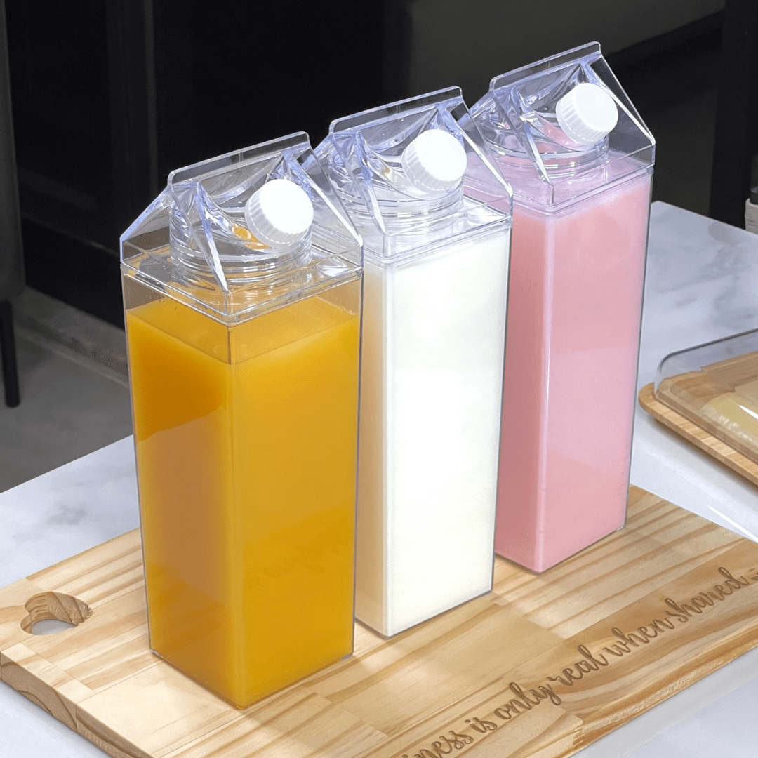 Kit 3 Garrafas para Bebidas Decorativa My Box 1 Litro - Ela Decora