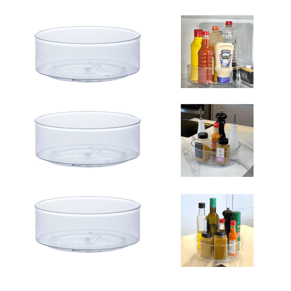 Kit 3 Organizadores Giratórios 23,5cm x 9cm - Ela Decora