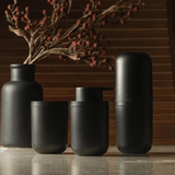 Kit Acessórios para Banheiro Bold Preto 3 Peças - Ela Decora