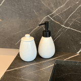 Kit Banheiro Granilite em Cerâmica Branco 2 Peças - Ela Decora