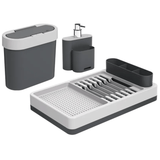 Kit Flat para Cozinha Cinza 3 Peças - Ela Decora