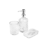 Kit para Banheiro em Vidro Litt 3 Peças - Ela Decora