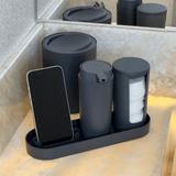 Kit Serene para Banheiro Cinza 4 Peças - Ela Decora