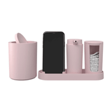 Kit Serene para Banheiro Rosa 4 Peças - Ela Decora