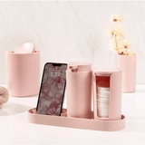 Kit Serene para Banheiro Rosa 4 Peças - Ela Decora