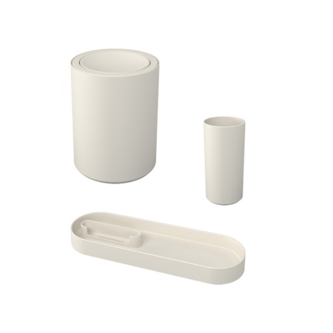 Kit Serene para Escritório Bege 3 Peças - Ela Decora