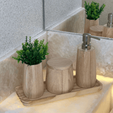 Jogo para Banheiro em Madeira 3 Peças