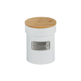 Lata Porta Condimentos Açúcar Branco Matte Sugar 1 Litro 14,5cm x 11,2cm - Ela Decora