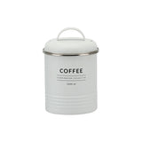 Lata Porta Condimentos Café Branco Copenhag Coffee 1 Litro 16,4cm x 11cm - Ela Decora