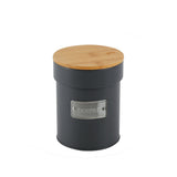 Lata Porta Condimentos Café Chumbo Matte Coffee 1 Litro 14,5cm x 11,2cm - Ela Decora