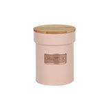 Lata Porta Condimentos Café Rosa e Rose Gold Matte Coffee 1 Litro 14,5cm x 11,2cm - Ela Decora