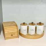 Lata Porta Condimentos Lisse Café Coffee Branco - Ela Decora