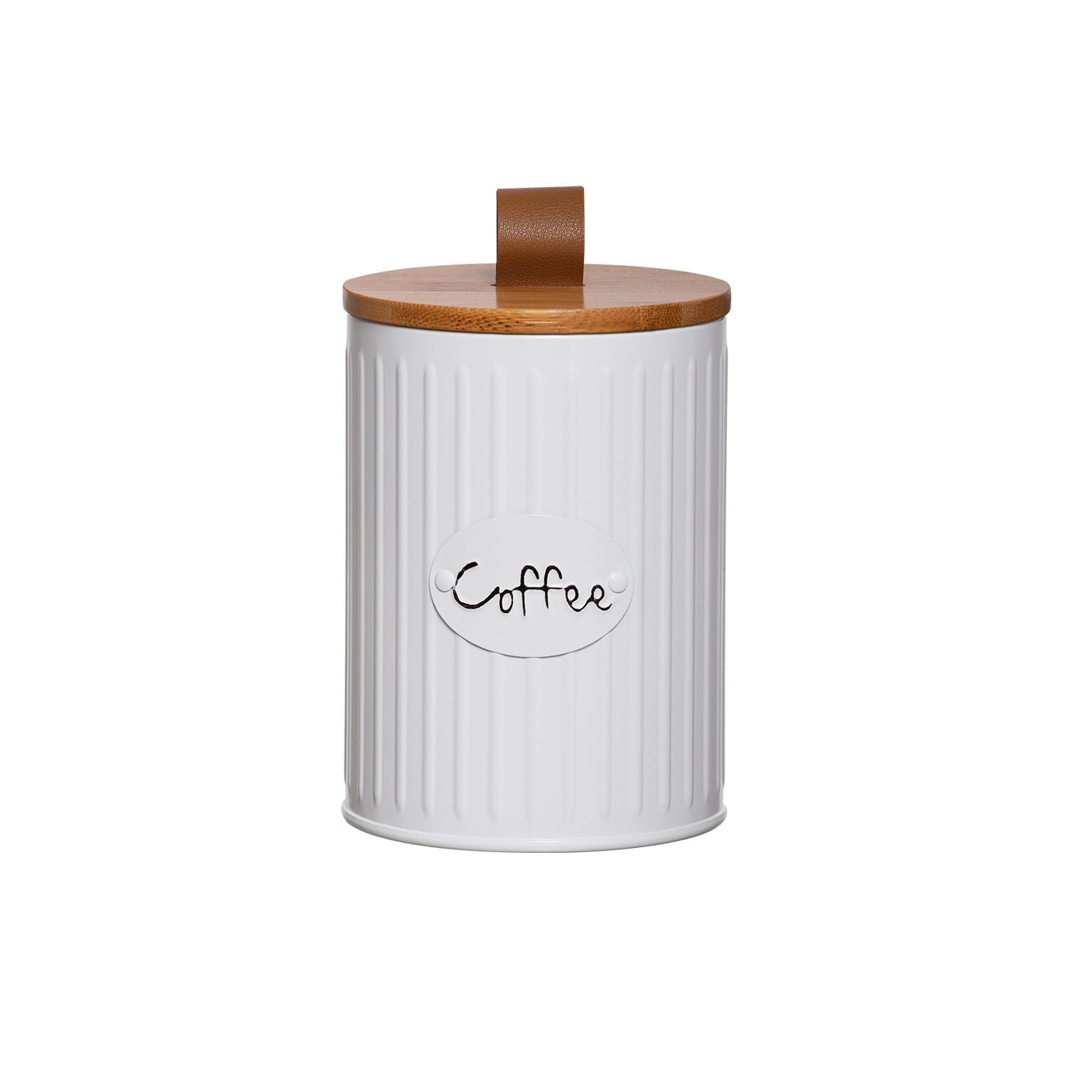 Lata Porta Condimentos Lisse Café Coffee Branco - Ela Decora