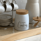 Lata Porta Condimentos Sunshine Cookies Branco 1,1 Litros - Ela Decora