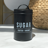 Lata Pote para Açucar Manhattan Preta 900ml - Ela Decora