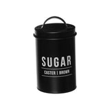 Lata Pote para Açucar Manhattan Preta 900ml - Ela Decora