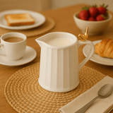 Leiteira Cerâmica Branca 180ml Colibri - Ela Decora