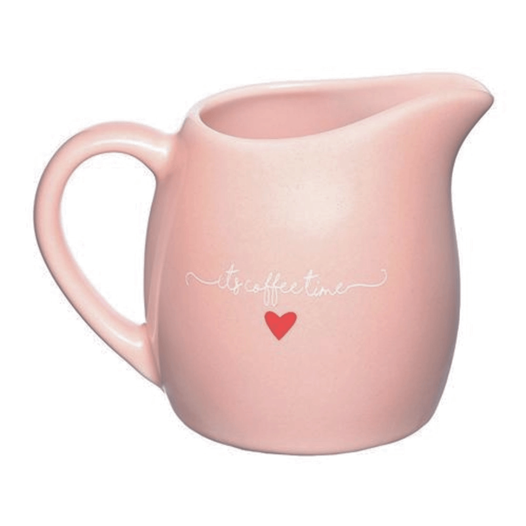 Leiteira de Porcelana L'amour Rosa 245ml - Ela Decora