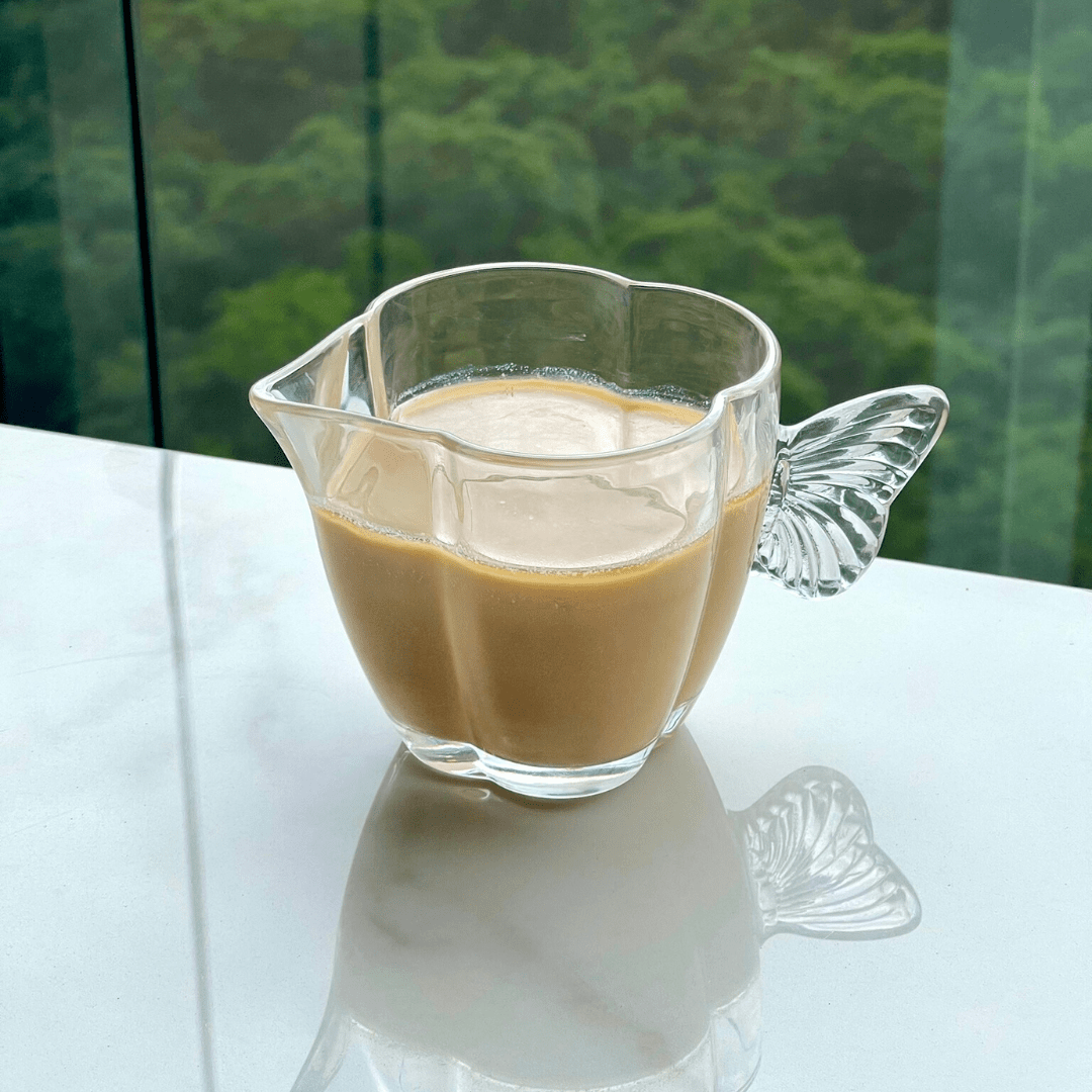 Leiteira de Vidro Butterfly 230ml - Ela Decora