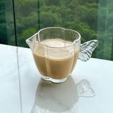 Leiteira de Vidro Butterfly 230ml - Ela Decora