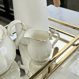 Leiteira em Porcelana Birds Branca 230ml - Ela Decora