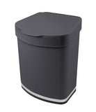 Lixeira 2,5 Litros Cinza Chumbo - Ela Decora