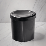 Lixeira Basculante 5 litros Preta - Ela Decora
